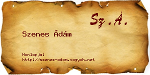Szenes Ádám névjegykártya