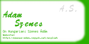 adam szenes business card